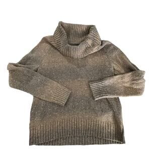 Sonoma brown and gray cowl neck knit sweater size medium